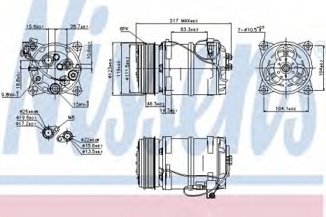 Компрессор кондиционера NISSENS Nissens A/S 89249