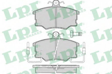 Тормозные колодки дисковые LPR 05P098