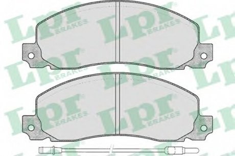 Тормозные колодки дисковые LPR 05P278