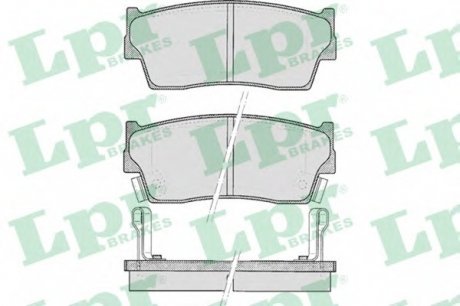 Тормозные колодки дисковые LPR 05P342