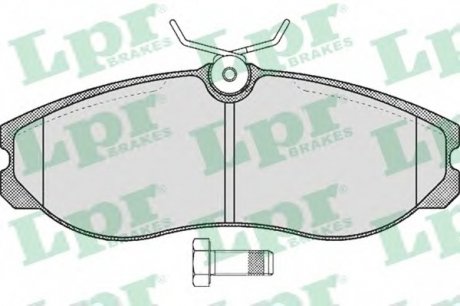 Тормозные колодки дисковые LPR 05P470
