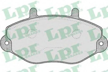 Комплект гальмівних колодок з 4 шт. дисків LPR 05P482