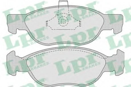 Тормозные колодки дисковые LPR 05P740
