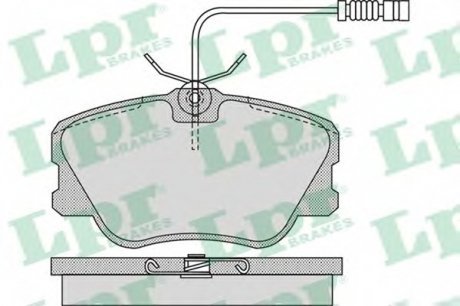 Тормозные колодки дисковые LPR 05P986