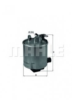 Фильтр топливный Nissan KL440/4 MAHLE KL 440/4