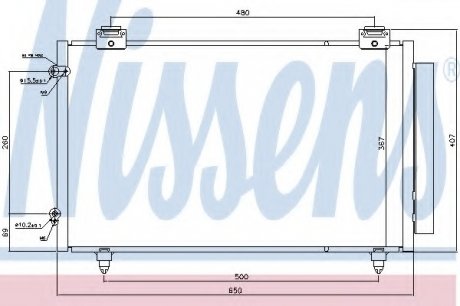 Радиатор кондиционера NISSENS Nissens A/S 940299