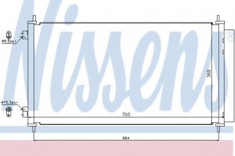 Радиатор кондиционера NISSENS Nissens A/S 940140