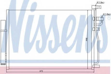 Радиатор кондиционера NISSENS Nissens A/S 940010