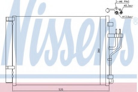 Радиатор кондиционера NISSENS Nissens A/S 940353