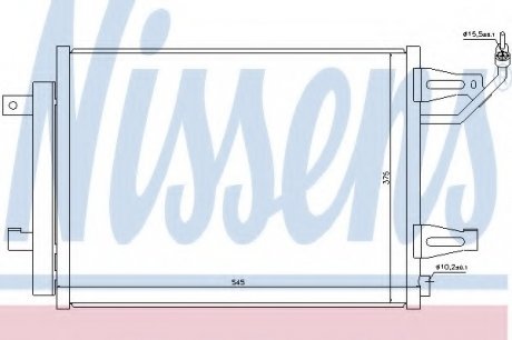 Радиатор кондиционера NISSENS Nissens A/S 940067