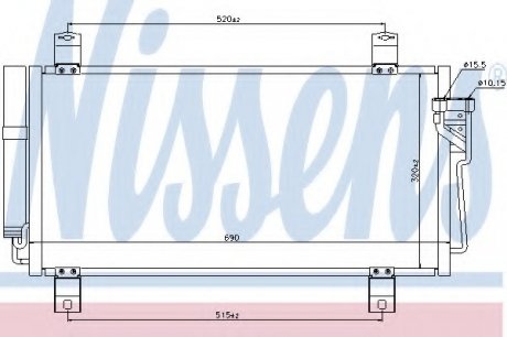 Радиатор кондиционера NISSENS Nissens A/S 940032