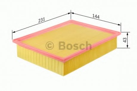 Фильтр воздушный F 026 400 037 BOSCH F026400037