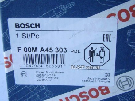 Регулятор напряжения генератора F 00M A45 303 BOSCH F00MA45303 (фото 1)
