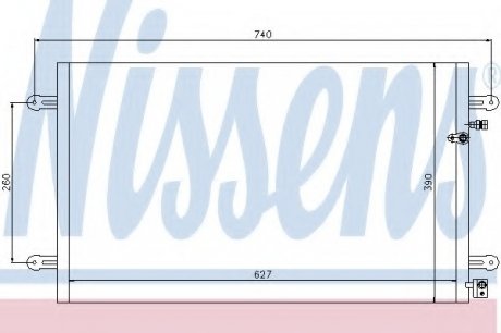 Радиатор кондиционера NISSENS Nissens A/S 94695