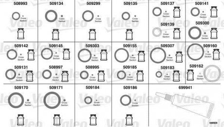 Комплект прокладок A/C Valeo 698929