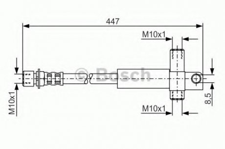 Тормозной шланг 1 987 476 614 BOSCH 1987476614