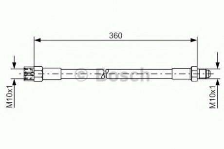 Тормозной шланг 1 987 476 235 BOSCH 1987476235