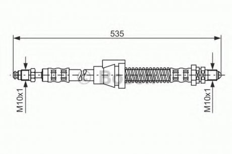 Тормозной шланг 1 987 476 604 BOSCH 1987476604