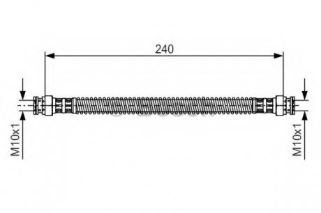 Тормозной шланг 1 987 476 676 BOSCH 1987476676