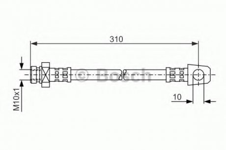 Тормозной шланг 1 987 476 957 BOSCH 1987476957