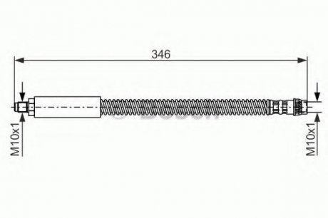 Тормозной шланг 1 987 476 859 BOSCH 1987476859