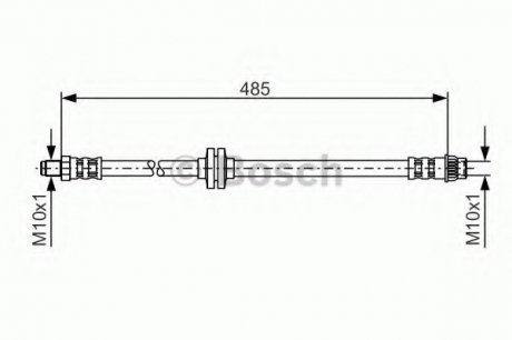 Шланг гальмівний 1 987 476 827 BOSCH 1987476827