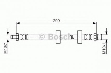 Тормозной шланг 1 987 476 334 BOSCH 1987476334