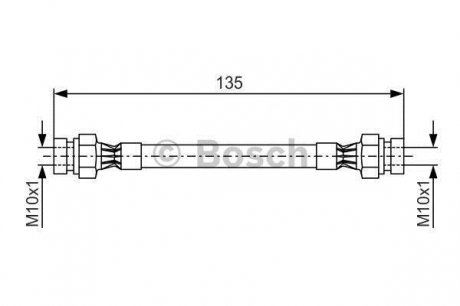 Тормозной шланг 1 987 476 400 BOSCH 1987476400