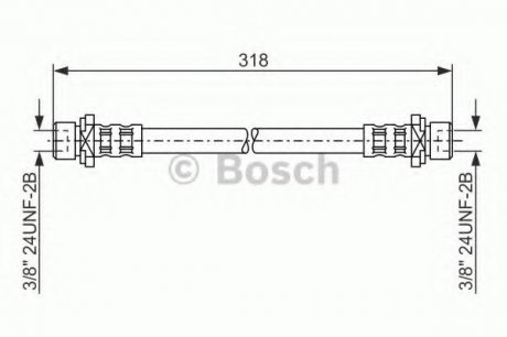 Тормозной шланг 1 987 476 165 BOSCH 1987476165