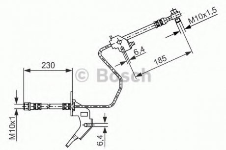 Тормозной шланг 1 987 476 199 BOSCH 1987476199