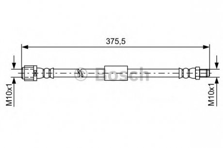 Тормозной шланг 1 987 481 608 BOSCH 1987481608