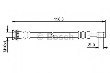 Тормозной шланг 1 987 481 630 BOSCH 1987481630