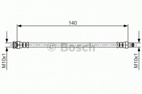 Тормозной шланг 1 987 481 706 BOSCH 1987481706