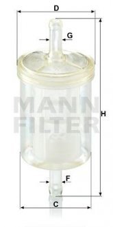 Фильтр топливный WK 43/13 [10] MANN-FILTER WK 43/13 (10) (фото 1)