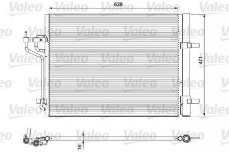 Радиатор кондиционера Valeo 814390