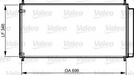 Радиатор кондиционера Valeo 814205