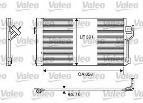 Радиатор кондиционера Valeo 817842