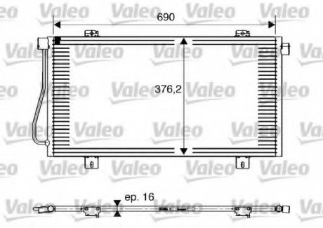 Радиатор кондиционера Valeo 817742