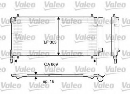 Радиатор кондиционера Valeo 817740 (фото 1)