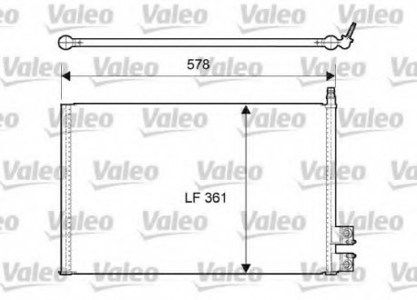 Радіатор кондиционера Valeo 814083