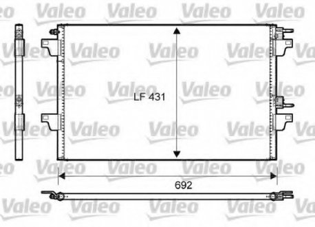 Радіатор кондиционера Valeo 814007