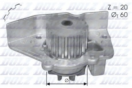 Насос системы охлаждения DOLZ N406 (фото 1)