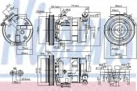 Компресор кондиціонера First Fit NISSENS Nissens A/S 89396
