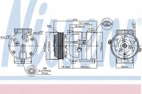 Компресор кондиціонера NISSENS Nissens A/S 89217