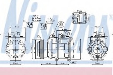Компресор кондиціонера NISSENS Nissens A/S 89166