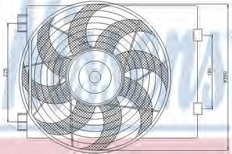 Вентилятор радиатора Nissens A/S 85197 (фото 1)