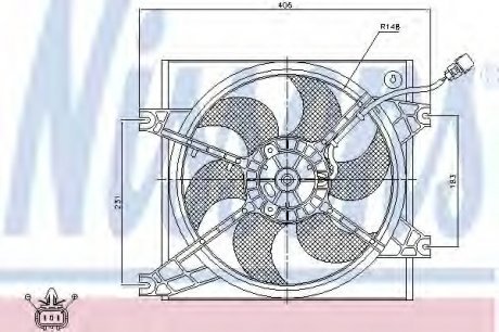 Вентилятор радиатора Nissens A/S 85085 (фото 1)