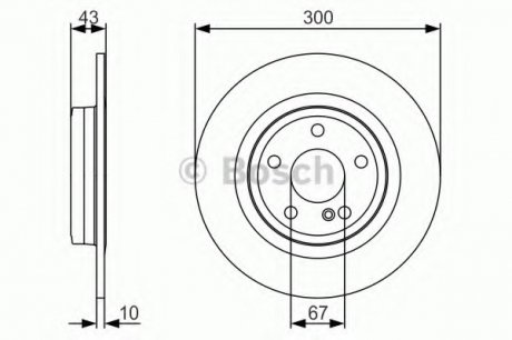 Тормозной диск 0 986 479 A38 BOSCH 0986479A38