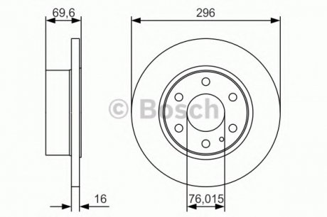 Тормозной диск 0 986 479 A51 BOSCH 0986479A51