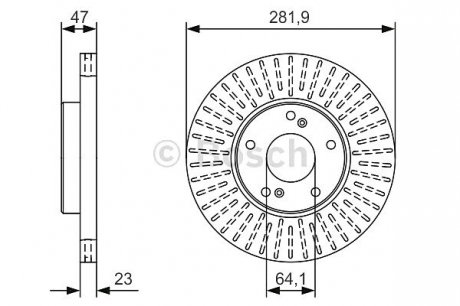 Тормозной диск 0 986 479 A99 BOSCH 0986479A99